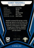 2023 NRL Titanium Pearl Gold Special - GS 030 - Corey Waddell - 14/72