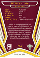 2023 NRL Titanium Common Card - 004 - Selwyn Cobbo - Brisbane Broncos