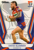 2023 NRL Titanium Pearl Silver - P074 - David Klemmer - Newcastle Knights