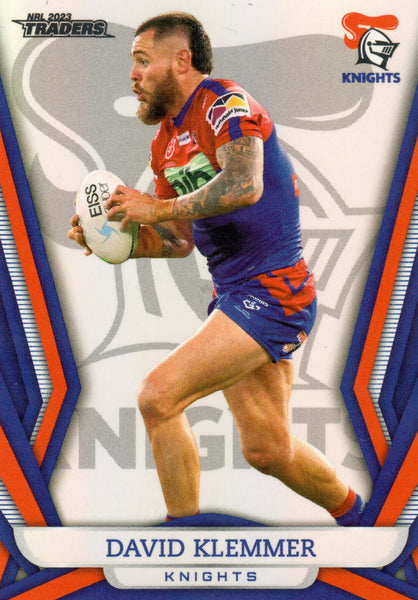 2023 NRL Titanium Pearl Silver - P074 - David Klemmer - Newcastle Knights