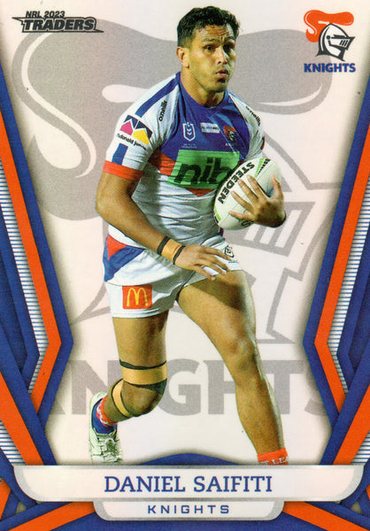 2023 NRL Titanium Pearl Silver - P077 - Daniel Saifiti - Newcastle Knights