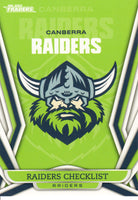 2023 NRL Titanium Common Card - 011 - Canberra Raiders Checklist - Canberra Raiders