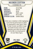 2023 NRL Titanium Pearl Silver - P082 - Reuben Cotter - North Queensland Cowboys