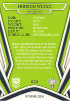 2023 NRL Titanium Common Card - 020 - Hudson Young - Canberra Raiders