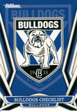 2023 NRL Titanium Common Card - 021 - Canterbury-Bankstown Bulldogs Checklist - Canterbury-Bankstown Bulldogs