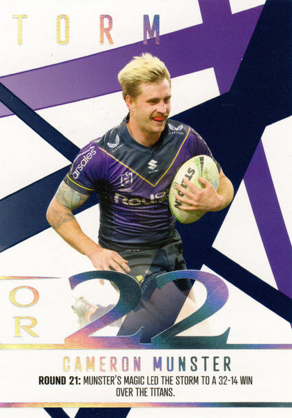 2023 NRL Titanium Season To Remember - STR 21 - Cameron Munster - Melbourne Storm