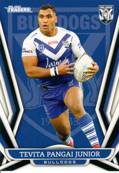 2023 NRL Titanium Common Card - 028 - Tevita Pangai Jr - Canterbury-Bankstown Bulldogs