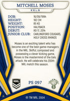 2023 NRL Titanium Pearl Silver - P097 - Mitchell Moses - Parramatta Eels