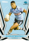 2023 NRL Titanium Common Card - 037 - Ronaldo Mulitalo - Cronulla-Sutherland Sharks