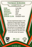 2023 NRL Titanium Pearl Silver - P113 - Thomas Burgess - South Sydney Rabbitohs