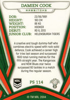 2023 NRL Titanium Pearl Silver - P114 - Damien Cook - South Sydney Rabbitohs