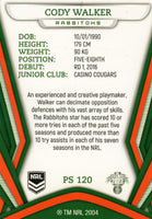 2023 NRL Titanium Pearl Silver - P120 - Cody Walker - South Sydney Rabbitohs