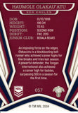 2023 NRL Titanium Common Card - 057 - Haumole Olakau'atu - Manly-Warringah Sea Eagles
