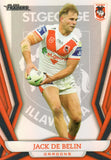 2023 NRL Titanium Pearl Silver - P123 - Jack de Belin - St. George-Illawarra Dragons