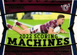 2023 NRL Titanium Scoring Machines - SM 6 - Ruben Garrick - Manly-Warringah Sea Eagles 114/120