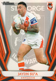2023 NRL Titanium Pearl Silver - P129 - Jaydn Su'a - St. George-Illawarra Dragons