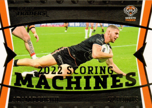 2023 NRL Titanium Scoring Machines - SM 16 - Adam Doueihi - Wests Tigers 35/120