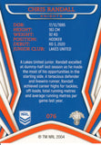 2023 NRL Titanium Common Card - 076 - Chris Randall - Newcastle Knights