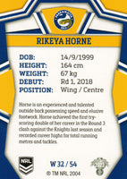 2023 NRL Titanium NRL Womens - W 32 - Rikeya Horne - Parramatta Eels