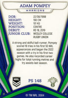 2023 NRL Titanium Pearl Silver - P148 - Adam Pompey - New Zealand Warriors