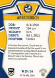 2023 NRL Titanium NRL Womens - W 29 - Abbi Church - Parramatta Eels