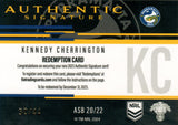 2023 NRL Titanium Authentics Signature Black - ASB 20 - Kennedy Cherrington  - 30/44