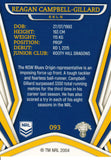 2023 NRL Titanium Common Card - 093 - Reagan Campbell-Gillard - Parramatta Eels