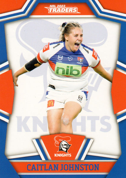 2023 NRL Titanium NRL Womens - W 22 - Caitlan Johnston - Newcastle Knights