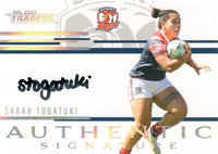 2023 NRL Titanium Authentics Signature White - ASW 22 - Sarah Togatuk - 53/100