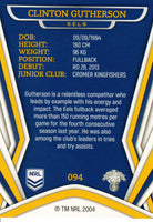 2023 NRL Titanium Common Card - 094 - Clinton Gutherson - Parramatta Eels