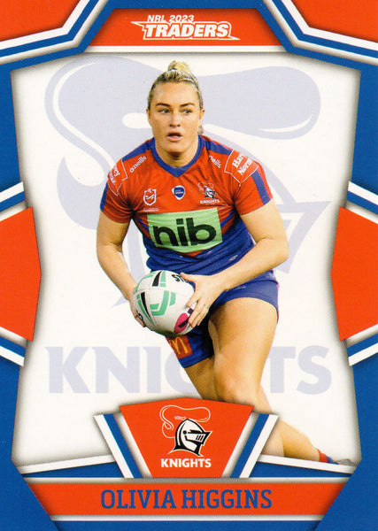 2023 NRL Titanium NRL Womens - W 21 - Olivia Higgins - Newcastle Knights