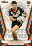 2023 NRL Titanium Pearl Silver - P158 - Starford To'a - Wests Tigers