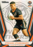 2023 NRL Titanium Pearl Silver - P160 - Stefano Utoikamanu - Wests Tigers