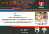 2023 NRL Titanium Authentics Signature Black - ASB 08 - Jacob Saifiti - 40/44