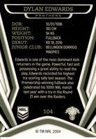 2023 NRL Titanium Common Card - 104 - Dylan Edwards - Penrith Panthers