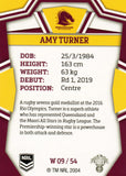 2023 NRL Titanium NRL Womens - W 09 - Amy Turner - Brisbane Broncos