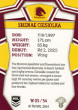 2023 NRL Titanium NRL Womens - W 05 - Shenae Ciesiolka - Brisbane Broncos