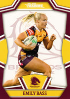 2023 NRL Titanium NRL Womens - W 02 - Emily Bass - Brisbane Broncos