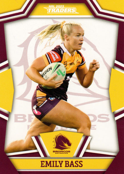 2023 NRL Titanium NRL Womens - W 02 - Emily Bass - Brisbane Broncos