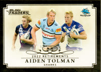 2023 NRL Titanium Retirements - R 14 - Aiden Tolman - Cronulla-Sutherland Sharks