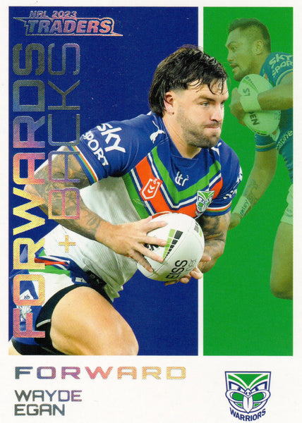 2023 NRL Titanium Forwards & Backs Parallels - FBP 29 - Wayde Egan - New Zealand Warriors