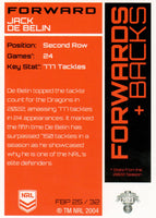 2023 NRL Titanium Forwards & Backs Parallels - FBP 25 - Jack De Belin - St. George-Illawarra Dragons