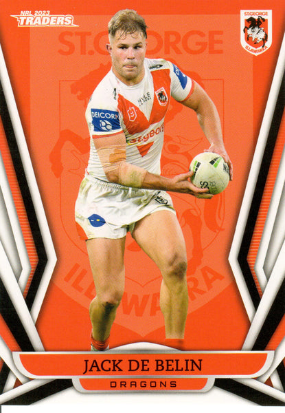 2023 NRL Titanium Common Card - 123 - Jack de Belin - St. George-Illawarra Dragons