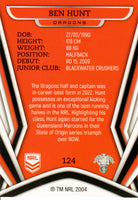 2023 NRL Titanium Common Card - 124 - Ben Hunt - St. George-Illawarra Dragons