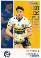 2023 NRL Titanium Forwards & Backs Parallels - FBP 20 - Mitchell Moses - Parramatta Eels