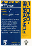 2023 NRL Titanium Forwards & Backs Parallels - FBP 19 - Ryan Matterson - Parramatta Eels