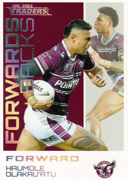 2023 NRL Titanium Forwards & Backs Parallels - FBP 11 - Haumole Olakau'atu - Manly-Warringah Sea Eagles