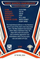 2023 NRL Titanium Common Card - 139 - Jared Waerea-Hargreaves - Sydney Roosters