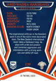 2023 NRL Titanium Common Card - 139 - Jared Waerea-Hargreaves - Sydney Roosters