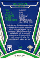 2023 NRL Titanium Common Card - 143 - Josh Curran - New Zealand Warriors